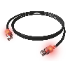 Cordon EasyLan DualBoot LED Cat.6A (Classe EA) S/FTP, LSOH, noir, 5 m