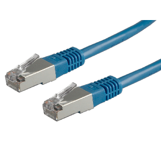 VALUE Patchkabel Kat.6 (Class E) S/FTP (PiMF), blau, 0,5 m-Beschreibung lesen