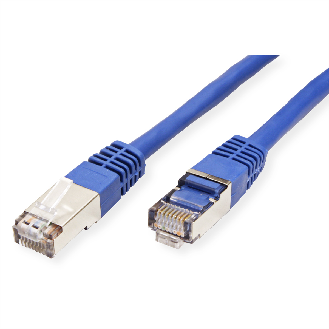VALUE Patchkabel Kat.6 (Class E) S/FTP (PiMF), blau, 0,5 m-Beschreibung lesen