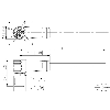 METZ CONNECT Anschlussleitung M12 Stecker 8-polig X-kodiert, gewinkelt, 2 m