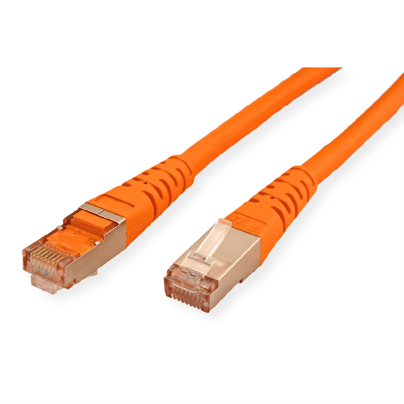 ROLINE Patchkabel Kat.6 (Class E) S/FTP (PiMF), orange, 1 m-Beschreibung lesen