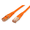 ROLINE Patchkabel Kat.6 (Class E) S/FTP (PiMF), orange, 1 m