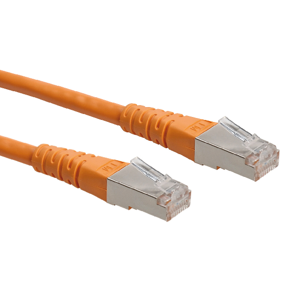 ROLINE Patchkabel Kat.6 (Class E) S/FTP (PiMF), orange, 1 m-Beschreibung lesen