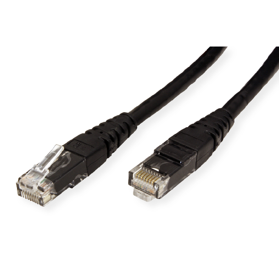 ROLINE Patchkabel Kat.6 (Class E) UTP, schwarz, 0,5 m ROLINE Patchkabel Kat.6 (Class E) UTP, schwarz, 0,5 m-Beschreibung lesen