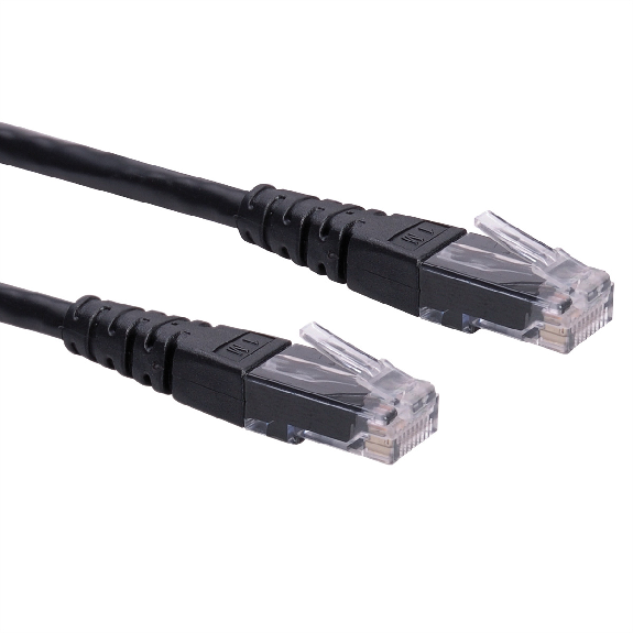 ROLINE Patchkabel Kat.6 (Class E) UTP, schwarz, 0,5 m ROLINE Patchkabel Kat.6 (Class E) UTP, schwarz, 0,5 m-Beschreibung lesen