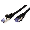 Cordon ROLINE S/FTP(PiMF) Cat.6A / 10 Gigabit, LSOH, Component Level, noir, 0,3 m