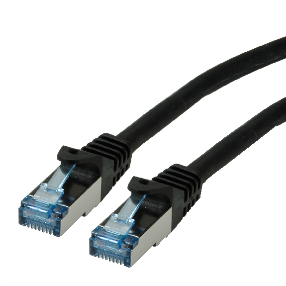 Cordon ROLINE S/FTP(PiMF) Cat.6A / 10 Gigabit, LSOH, Component Level, noir, 1,5 m-Leggi tutto
