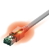 Cordon EasyLan DualBoot LED Cat.6A (Classe EA) S/FTP, LSOH, gris, 7 m