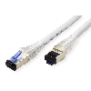 Cordon ROLINE Cat.6A (Classe EA) S/FTP (PiMF) solide LSOH, gris, 20 m