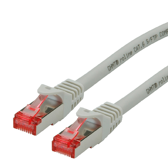 Cordon ROLINE S/FTP(PiMF) Cat.6, LSOH, Component Level, gris, 10 m-Lire la description