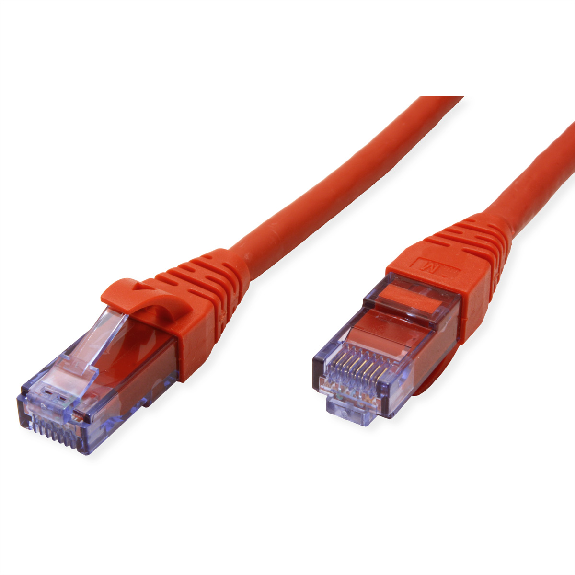 Cordon ROLINE UTP Cat.6A / 10 Gigabit, Component Level, LSOH, rouge, 10 m-Lire la description