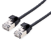 ROLINE U/FTP DataCenter Patchkabel Kat.6A (Class EA), LSOH, slim, schwarz, 2 m