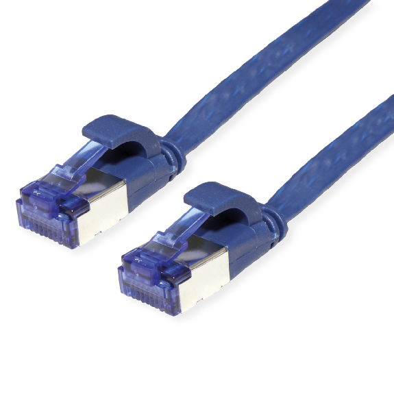 VALUE Patchkabel Kat.6A (Class EA) FTP, extra-flach, blau, 5 m-Beschreibung lesen