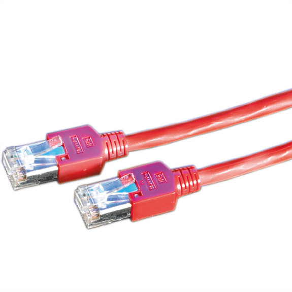 Cordon KERPEN Cat.5e (Classe D) D1-20 SF/U, croisé, rouge, 3 m-Leggi tutto