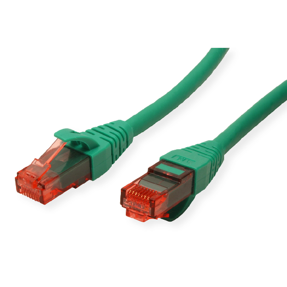 ROLINE Patchkabel Kat.6 UTP, Component Level, LSOH, grün, 1 m-Beschreibung lesen