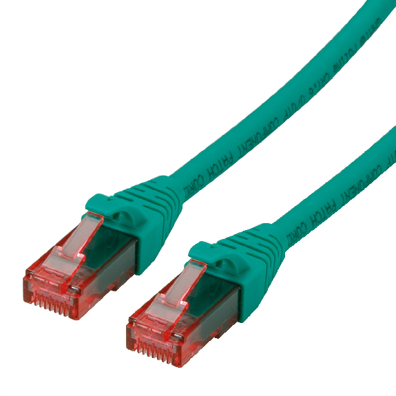 ROLINE Patchkabel Kat.6 UTP, Component Level, LSOH, grün, 1 m-Beschreibung lesen