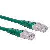 ROLINE Patchkabel Kat.6 (Class E) S/FTP (PiMF), grün, 20 m