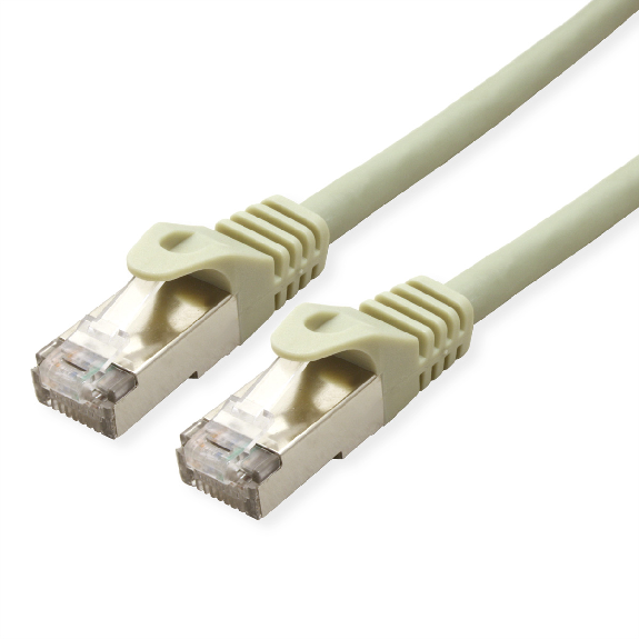 Cordon VALUE Cat.6A (Classe EA) S/FTP (PiMF) solide LSOH, gris, 50 m-Lire la description