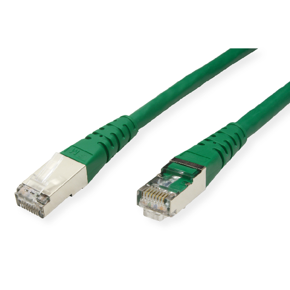 ROLINE Patchkabel Kat.6 (Class E) S/FTP (PiMF), grün, 0,3 m-Beschreibung lesen