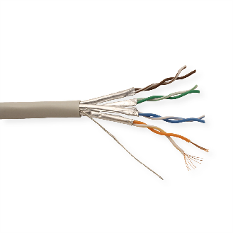ROLINE Câble UTP Cat.6A (Classe EA) / 10 Gigabit, fils tressés, 300 m-Lire la description