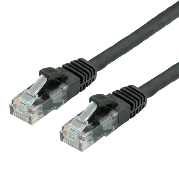 VALUE Patchkabel Kat.6 (Class E) UTP, LSOH, schwarz, 10 m-Beschreibung lesen