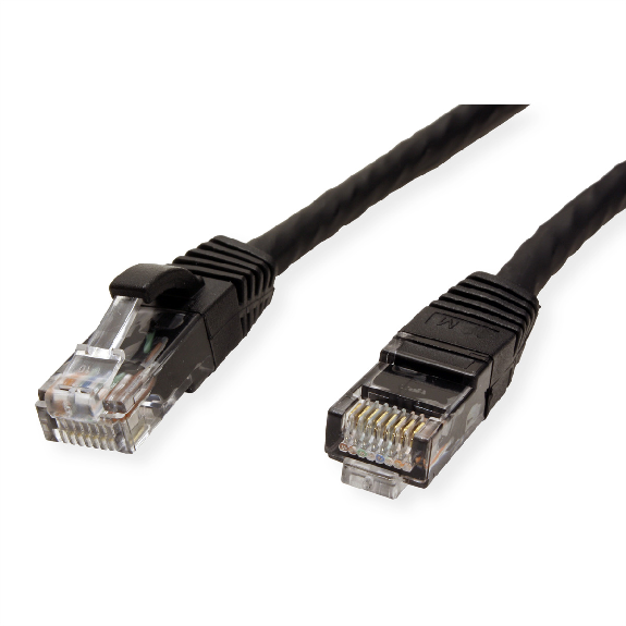 VALUE Patchkabel Kat.6 (Class E) UTP, LSOH, schwarz, 10 m-Beschreibung lesen