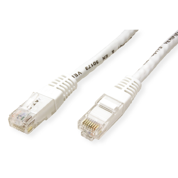 VALUE Patchkabel Kat.6 (Class E) UTP, weiß, 10 m-Beschreibung lesen