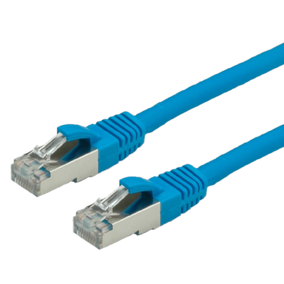 Cordon VALUE Cat.6 (Classe E) S/FTP LSOH, bleu, 1 m-Leggi tutto