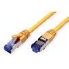 Cordon VALUE Cat.6A (Classe EA) / 10 Gigabit S/FTP, LSOH, jaune, 2 m