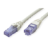 Cordon ROLINE UTP Cat.6A / 10 Gigabit, Component Level, LSOH, gris, 0,3 m