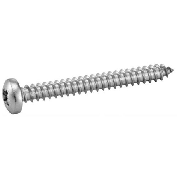 Vis à tôle tête cylindrique large inox A2 DIN 7981 4,2X25 boîte de 200  - 6240542X25-Lire la description