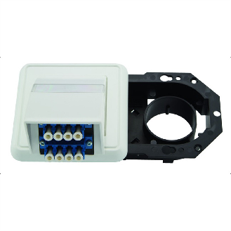 TELEGÄRTNER Embase pour fibre optique 2xLC QUAD, (A+C)-Lire la description