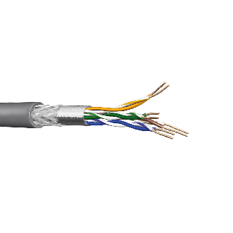 DRAKA UC300 HS24 Câble SF/UTP-H AWG24 gris, rouleau de 500m-Lire la description