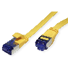 Cordon VALUE Cat.6A (Classe EA) F/UTP confectionné, plat, jaune, 1 m Cordon VALUE Cat.6A (Classe EA) F/UTP confectionné, plat, jaune, 1 m