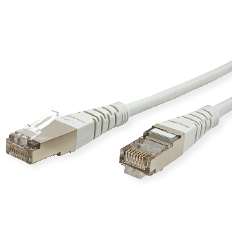 Cordon ROLINE Cat.5e (Classe D) S/FTP AWG26, gris, 7 m-Lire la description