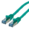 Cordon ROLINE S/FTP(PiMF) Cat.6A / 10 Gigabit, LSOH, Component Level, vert, 0,3 m