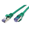 Cordon ROLINE S/FTP(PiMF) Cat.6A / 10 Gigabit, LSOH, Component Level, vert, 0,3 m