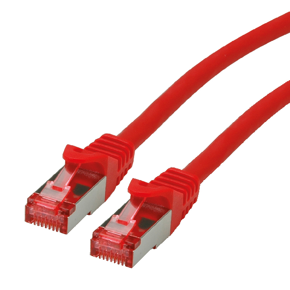 ROLINE Patchkabel Kat.6 S/FTP (PiMF), Component Level, LSOH, rot, 3 m-Beschreibung lesen