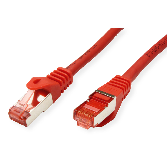 ROLINE Patchkabel Kat.6 S/FTP (PiMF), Component Level, LSOH, rot, 3 m-Beschreibung lesen