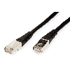 ROLINE Patchkabel Kat.6 (Class E) S/FTP (PiMF), schwarz, 10 m