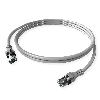 EasyLan DualBoot PushPull IP20 Patchkabel, Kat.6 (Class E), grau, 3 m