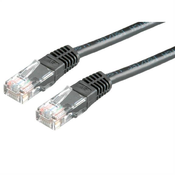 VALUE Patchkabel Kat.6 (Class E) UTP, schwarz, 3 m-Beschreibung lesen