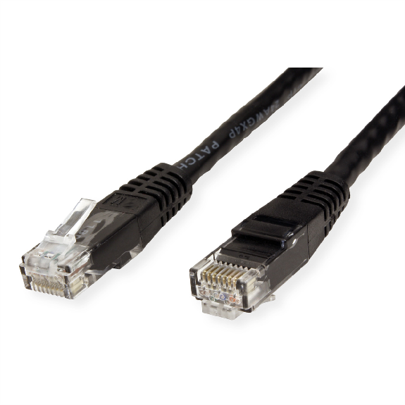 VALUE Patchkabel Kat.6 (Class E) UTP, schwarz, 3 m-Beschreibung lesen