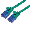 Cordon VALUE Cat.6A (Classe EA) UTP confectionné, plat, vert, 5 m Cordon VALUE Cat.6A (Classe EA) UTP confectionné, plat, vert, 5 m