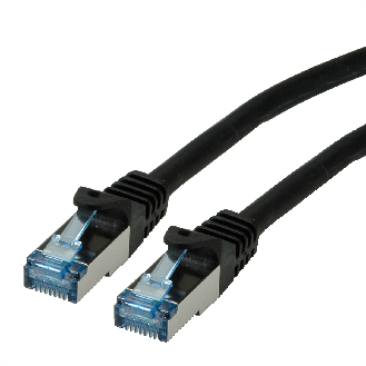 Cordon ROLINE S/FTP(PiMF) Cat.6A / 10 Gigabit, LSOH, Component Level, noir, 3 m-Lire la description