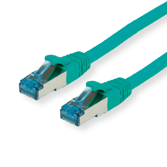 Cordon VALUE Cat.6A (Classe EA) / 10 Gigabit S/FTP, LSOH, vert, 20 m-Leggi tutto