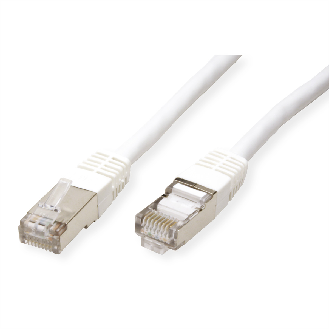 Cordon VALUE Cat.6 (Classe E) S/FTP (PiMF), blanc, 1 m-Lire la description