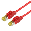 Cordon DRAKA Cat.6A (Classe EA) UC900 / HIROSE TM31, rouge, 2 m