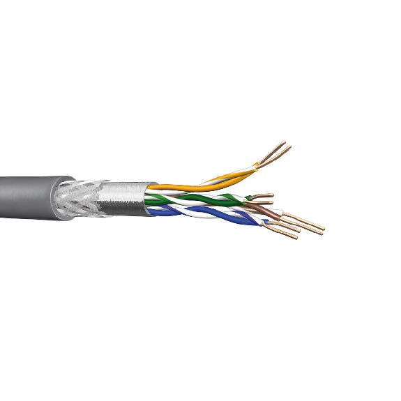 DRAKA UC300 HS24 Câble SF/UTP-H AWG24 gris, rouleau de 100m-Lire la description