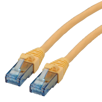 Cordon ROLINE UTP Cat.6A / 10 Gigabit, Component Level, LSOH, jaune, 2 m-Lire la description
